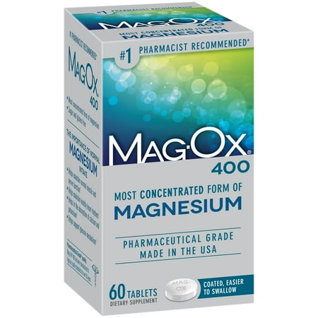 Mag-Ox 400® Magnesium Dietary Supplement Tablets 60 ct (Best Cal Mag Supplement)