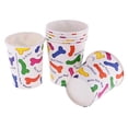 thumbnail image 3 of 2x 7PCS Vasos de papel desechables Vajilla de con de para novia, 3 of 6