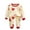 Red, variant on Boys Pajamas Girls Cartoon Pattern Long Sleeved Tops and High Waist Trousers Casual Pajama Set Size 18-24 M
