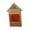 Red, variant on QSTDGVPW Bee House Butterfly House Shelter Habitat Hotel Breeding Decorative Bee Box Nest 19.5x4x29.5cm