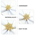 thumbnail image 5 of 4 Pcs Alloy Christmas Serving Utensils Napkin Rings Buckle Wedding Dinner Party, 5 of 6
