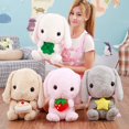 thumbnail image 2 of Conejo de peluche Kawaii de 22-43cm para niños, muñeco suave con cojín, almohada, regalos de cumpleaños, 2 of 5