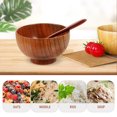 thumbnail image 4 of Cuencos de madera hondos para mezclar ensaladas, cuencos grandes para servir pan y frutas para la cocina, 4 of 6
