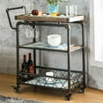 thumbnail image 4 of Bowery Hill Industrial Bar Cart in Antique Black, 4 of 4