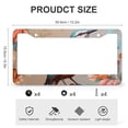 thumbnail image 3 of License Plate Frames Bird And Floral Funny License Plates 2 Pcs Set Animal Retro Flying Birds Quality Aluminum Metal License Plate Frame Fits All Car, 3 of 6