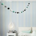 thumbnail image 3 of Grofry Nordic Style Colorful Pom Pom Ball Hanging Garland Birthday Party Nursery Decor White And Pink And Rose, 3 of 8