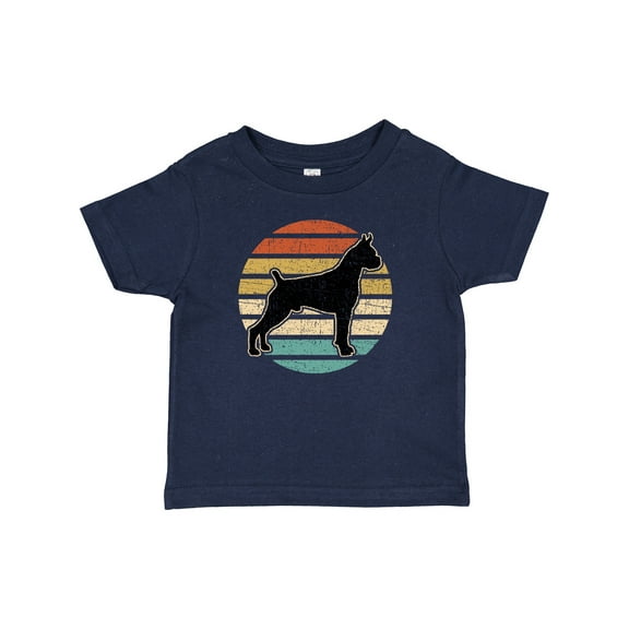 Inktastic Boxer Dog Vintage Silhouette Boys or Girls Baby T-Shirt