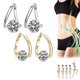 thumbnail image 1 of Rhinestone Mounted Earrings, Fashion Huggies Earrings Healthy Magnetic Therapy Earrings Women Jewelry Gift----Gold--Product code 72002 Gold, 1 of 5