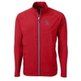 thumbnail image 2 of Men's Cutter & Buck Red Ole Miss Rebels Big & Tall Adapt Eco Knit Hybrid Recycled Full-Zip Jacket, 2 of 3