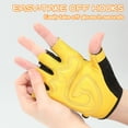 thumbnail image 2 of FEISHDEK Non-Slip Fingerless Bike Gloves for Kids, Cycling & Biking Outdoor Sports(Black, Size: Small), 2 of 7