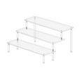 thumbnail image 3 of Acrylic Display Risers,Display Stand, 2/3 Tier Perfume Organizer, Clear Display, 3 of 7