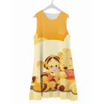 thumbnail image 1 of Winnie the Pooh Tigger Piglet Patrón Estilo simple Verano Nuevo Vestido para niñas Vestido corto sin mangas Cómodo Soft Girl Nightdres110 Gao Jinjia LED, 1 of 2