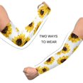 thumbnail image 4 of Manches de Bras de Tournesol avec Trou de Pouce UV Protection Solaire Respirante Manches de Bras de Refroidissement pour le Cyclisme Course Baskrtball Conduite Pêche, 4 of 7