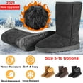thumbnail image 6 of Moclever Women Snow Boots Suede Mid-Calf Boots Warm Lining Shoes, 6 of 9