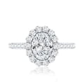 thumbnail image 5 of Rosec Jewels Certified Lab Diamond Halo Engagement Ring, Ef-Vs Quality - Ready To Gift, 10K White Gold, US 5.00, 5 of 9