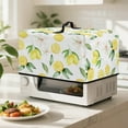 thumbnail image 2 of TSOVTHRID Lemon Leaf Floral Print Microwave Oven Cover Dust-Proof Microwave Oven Grill Cover Protector Kitchen Appliance Protector Dirt and Fingerprint Protection, 18.25"W x 14.5"D x 11"H, S, 2 of 7