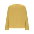 thumbnail image 6 of Aboser Oversized Kimono Tops for Women Lightweight Cotton Linen Shirts Casual Side Tie Blouses Loose V Neck Kimonos Breathable Soft Blouse Yellow M, 6 of 9