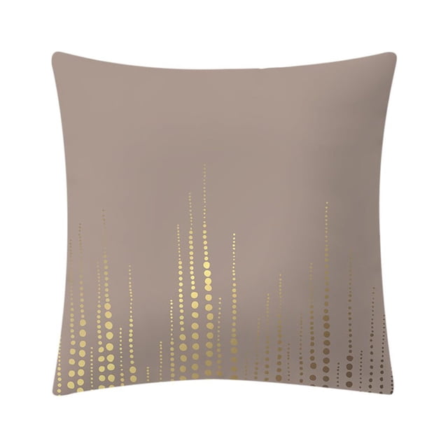 Xihbxyly Funda de Almohada Color Caqui, Elegante Material de Poliéster, Diseño Artístico con Estampado Lateral, Cierre de Cremallera Oculto, Decoración para El Hogar y La Sala de Estar, Lavable a Man
