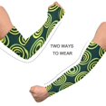 thumbnail image 4 of ALAZA Green Circle Pattern UV Sun Protection Arm Sleeves UPF 50+ Compression Cooling Sleeve 1 Pair, 4 of 7
