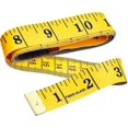 thumbnail image 1 of Double Sided Tailoring Tape Measure Soft Tape Tailors Tape Measure For Chest/waist, 150 Cm Yellow, 1 of 1