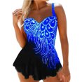 thumbnail image 3 of xiaxaixu Maillot de Bain une Pièce Sans Manches Col en V pour Femmes Grande Taille, 3 of 5