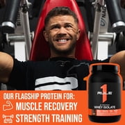 Rule 1 Proteins R1 Protein Whey Isolate - with 25g Protein & 6g BCAA Exclusively from Isolated & Hydrolyzed Sources for Workout Recovery (3 Pounds, Vanilla Butter Cake)
