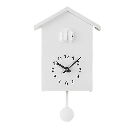 Cuckoo Wall Clocks Fashion Creative Pendulum Clocks Birds House Battery Powered Cuckoo Sound Wall Clock For Living Room Kitchen