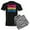 With Gray Camo Pant, variant on - Abstract Paint Splatter Pansexual Pride Flag Pajamas - Men's Dark Loose Fit Cotton Pajama Set