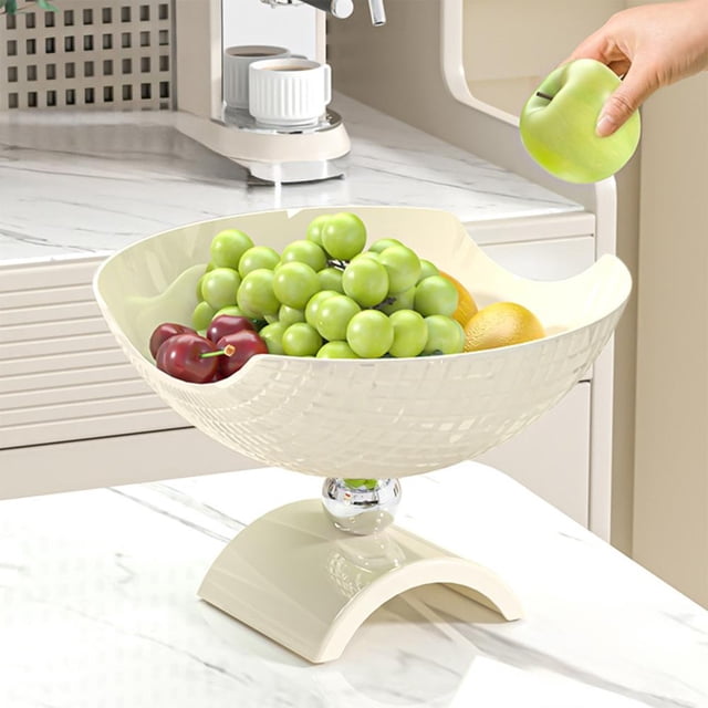 Fruit and Snack Plates with Detachable Drainage Base, Upscale Serving Tray for Living Room Coffee Table, Multi-Purpose Decorative Household Placement Plate