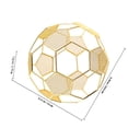 thumbnail image 2 of unbranded Pantalla Colgante De Inoxidable Dorado Con Forma De Fútbol Para Decorativa, 2 of 6