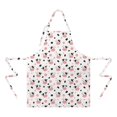 thumbnail image 2 of White Cow Head Dot Pattern Apron-Garden Aprons for Women with Pockets-Cotton Linen Waterproof Kitchen Cooking Gardening Aprons Adjustable for Kitchen,Cooking,BBQ and Salon 33x27 Inch, 2 of 7