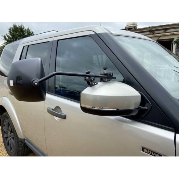 Milenco America Exterior Towing Mirror MIL-6613 Aero Platinum; Clip-On; Non-Extendable; Manual; Without Turn Signal Indicator; Without Heated Glass; Non-Folding; Black; Set of 2