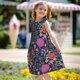 thumbnail image 5 of Fotbe Floral Vestido de Dormir para Niñas de 3 a 10 Años, Mangas Cortas, Estilo Princesa, Pijama Camisón con Mangas Voladas-X-Large, 5 of 6