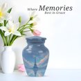 thumbnail image 4 of Eiffel Tower Urn For Man And Woman, Clouds Cremation Urn For Adult Woman, Keepsake Urns For Human Ashes For Male Set Of 4, Blue Urns For Human Ashes Adult Brother, 10&3 Inch, 4 of 7