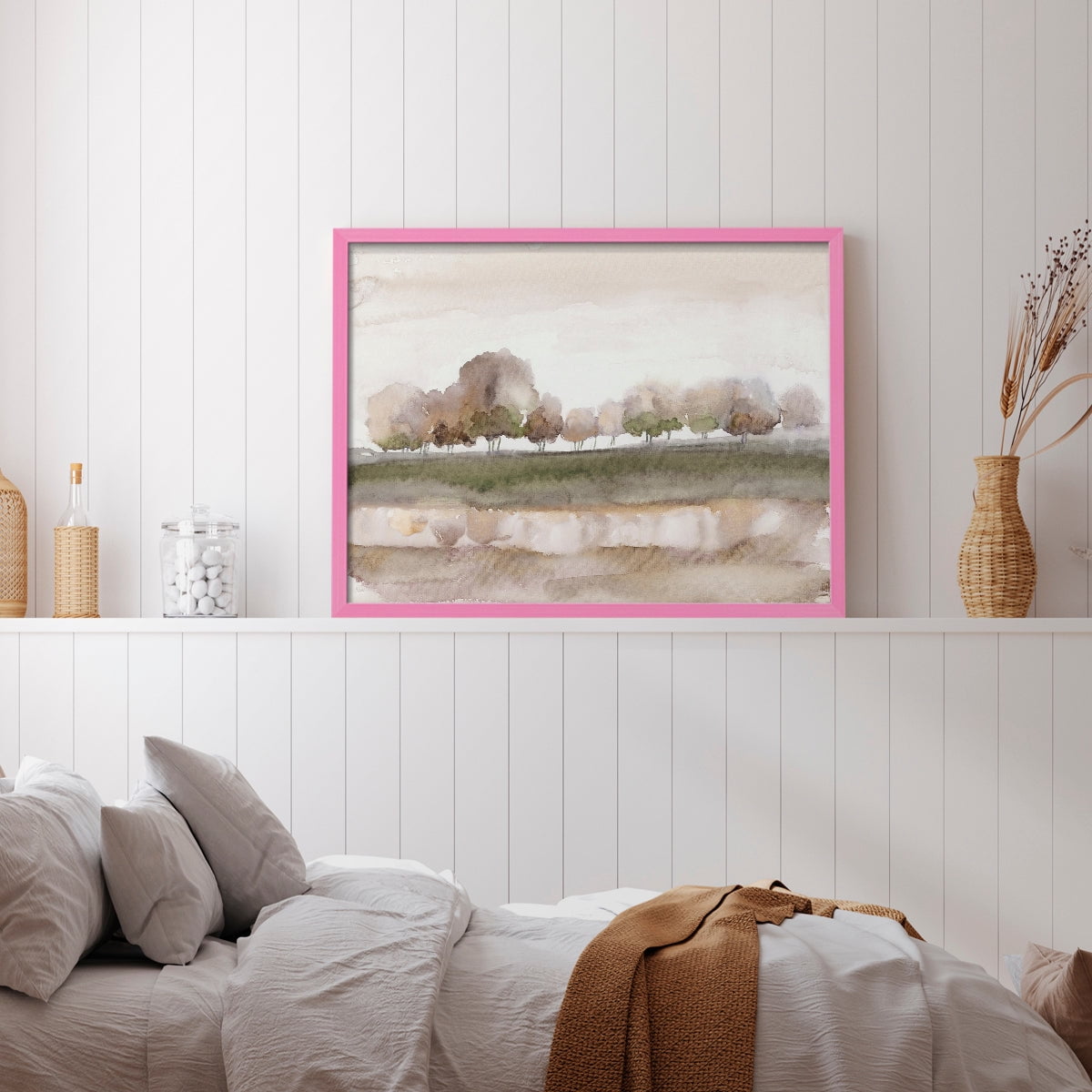Soft Welcome Spring by Nan - Restickable Framed Giclée Print