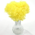 thumbnail image 2 of Yellow Carnation Pick – 3.5" Diameter Artificial Flower Head on 5" Stem for Floral Arrangements & Crafts, 2 of 7