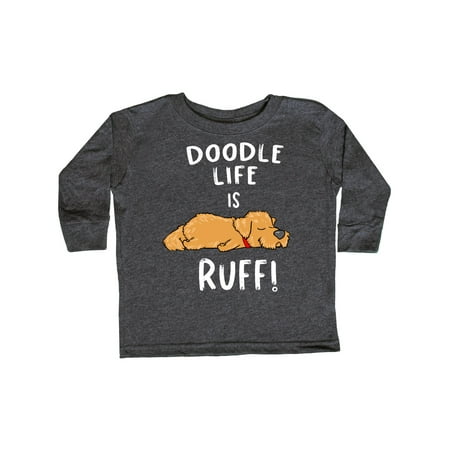 

Inktastic Doodle Life is Ruff! Golden Doodle Gift Toddler Boy or Toddler Girl Long Sleeve T-Shirt