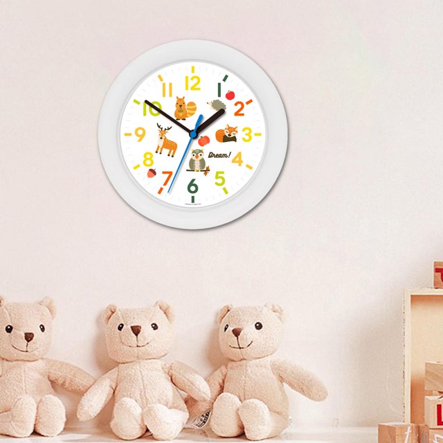 Bonito reloj de pared DIY, adorno de pegatinas que no hace tictac, para niños, decoración del hogar, sa de estar, sa de juegos, au EstiloE perfecl Relojes de pared