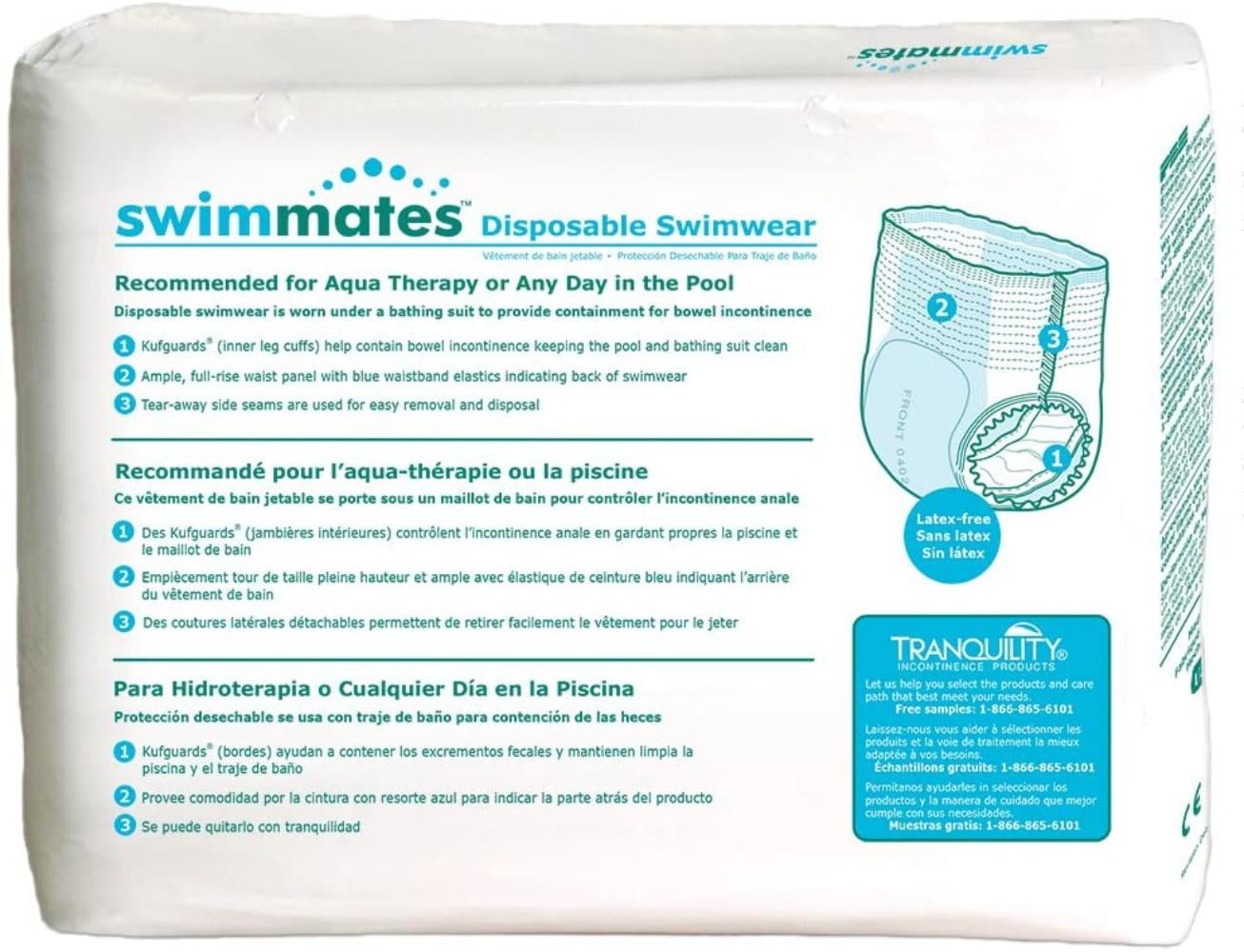 Swimmates Disposable Swim Diapers, Large, Case/72 (4/18s), Swimmates By Brand swimmates