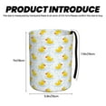thumbnail image 3 of Zufioo Yellow Rubber Duck Print Car Trash Can, Car Accessories Trash Can with Velcro Webbing, Suitable for Various Car Models, 3 of 7