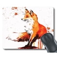 thumbnail image 1 of ABPHQTO Alfombrilla de ratón Fox Autumn Maple Alfombrilla de ratón rectangular única personalizada para juegos 22x25 cm, 1 of 1