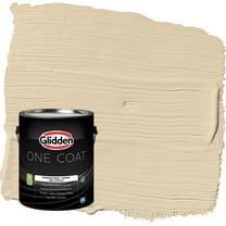 Glidden One Coat Almond Cream / Beige Semi-Gloss Interior Paint with Primer, 1 Gallon