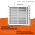 thumbnail image 4 of 20x25x4 Air Filter Replacement, Compatible with Honeywell FC100A1037 HVAC AC Furnace MERV 11 Filters, Actual Size: 19.75’’x24.88’’x 4.38’’-2PACK, 4 of 8
