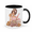 black, variant on COOKIE QUEEN Cookies Cute Baking Ceramic Mug - Premium Kitchen Coffee Cup, Durable 11oz Drinkware for Bakers and Dessert Lovers