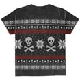 thumbnail image 2 of Ugly Christmas Sweater Pirate Skull and Crossbones All Over Youth T Shirt Multi YLG, 2 of 2