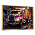 thumbnail image 2 of Designart "Urban Art Semi Truck I" Truck Floater Framed Wall Art Prints, 2 of 5