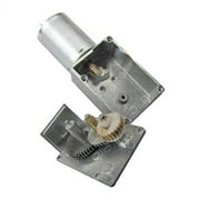 CHANCS DC Worm Gear Motor 370WG 6V DC High Torque 40RPM Engine Mini Turbine Worm Fixed Seat
