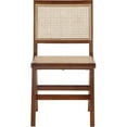 thumbnail image 4 of Maklaine 18.1" Mid-Century Solid Wood Dining Side Chair in Walnut (Set of 2), 4 of 8