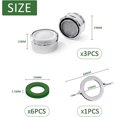 thumbnail image 2 of 3-piece Faucet Filter Accessories Set - Water Saving Aerator, 2 of 5