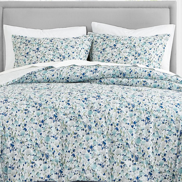 Poppy & Fritz Olivia Blue Twin Comforter Set - Walmart.com